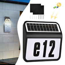 Solar Hausnummer Hausnummernleuchte Solarleuchte mit 2 LED Beleuchtung Edelstahl