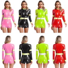 DE Damen Rollkragen Lackeder