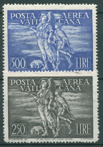 Vatikan 1948 flugpostmarken - vatikan,