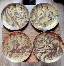 4er-Set dekorativer Teller