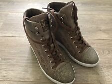 Guess Damen Keil Sneaker Wedge , Braun , Gr. 37 , 2x Getragen 