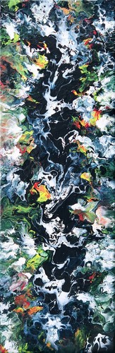 Pouring art acryl bild - acryl, color36