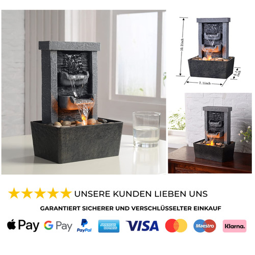 Wasserfall brunnen für den - wasserfall,