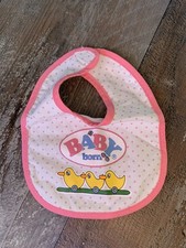 Baby Born Lätzchen Weiß/Rosa mit Enten