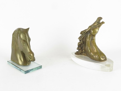Alte bronzestatuen kopf - alte, pferd
