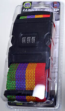 Koffergurt Gurtband + Wunschname Kofferband Zahlenschloss Gepäckgurt 8 Farben 