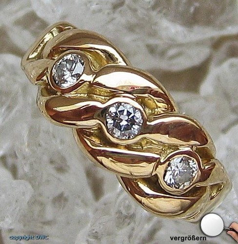 Ring mit diamanten brillanten - ring,