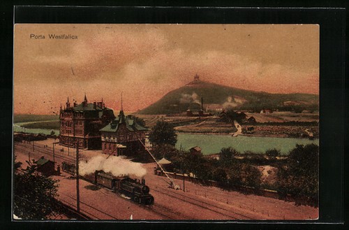 Porta westfalica ortsmotiv - porta, westfalica,