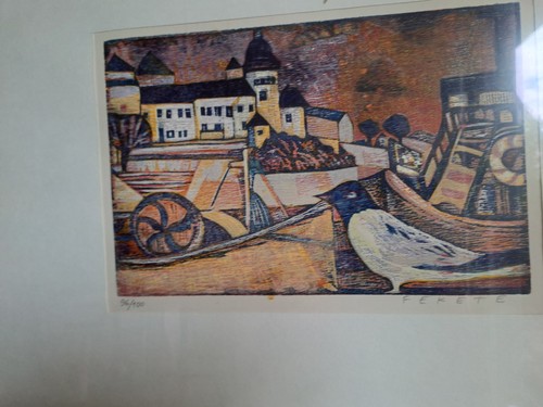 Fekete esteban holzschnitt - fekete,