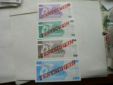 Testschein 4 St. De La Rue