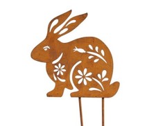 Metall Hase Rostdeko Edelrost