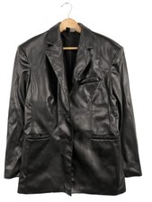 H&M DIVIDED Kunstledermantel