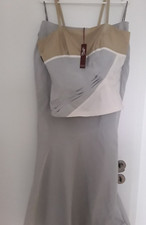 Sonja Kiefer Elegantes Abendkleid + Schal, NEU, Gr. M, 3 Teile Abschlussball Abi