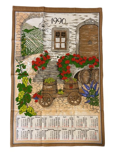 Vintage stoffkalender - vintage,
