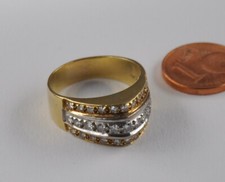 Herren Unisex Ring Diamant Brillant  0.70 Carat 750 Gold Vintage massiv