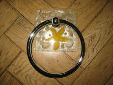 Weinberger Handtuchring Handtuchhalter verchromt Seestern Muscheln Perlmutt 16cm