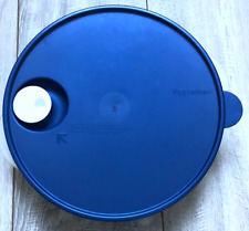 TUPPERWARE MICROTUP MENÜTELLER US Edition Portionsteller Blau Deckel Set 25cm