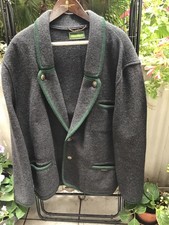 GEIGER dick und warm neuwertig anthrazit +grün  Walkjacke Janker Jacke Gr.56