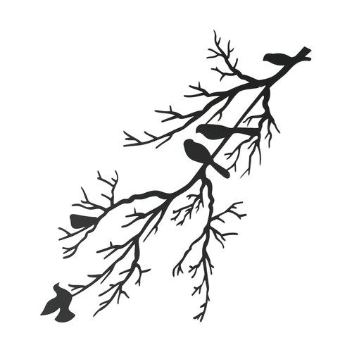 Metall baum äste - metall, wanddeko