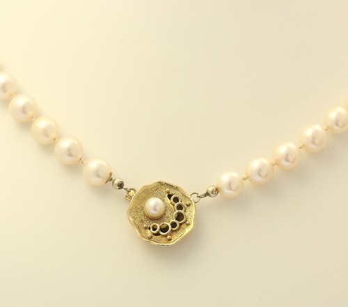 Perlenkette 14 kt - in, 14k