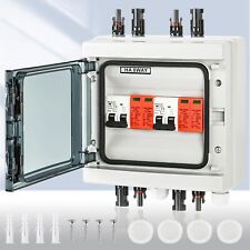 0%Solar PV Anlage Anschlusskasten Box 1000V, 2 Strings Überspannungsschutz DC 8M