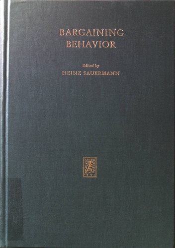 Bargaining behavior
