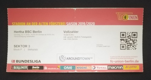 Ticket bundesliga 2019 - bundesliga, 2019/20