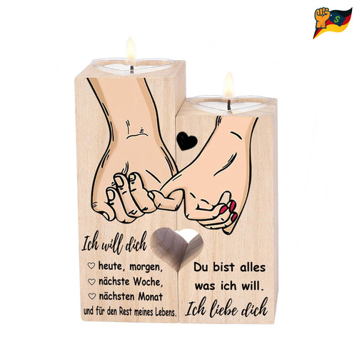 Kerzenhalter holz hochzeitstag - holz,