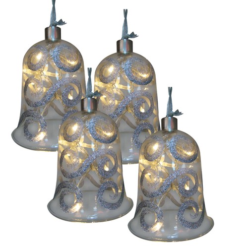 4er set led dekoglas - led, mit
