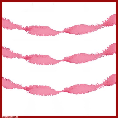 24m rosa kreppgirlande - 24m,