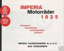 %%  IMPERIA MOTORRÄDER 1935 PROSPEKT 200 350 500 TOUREN