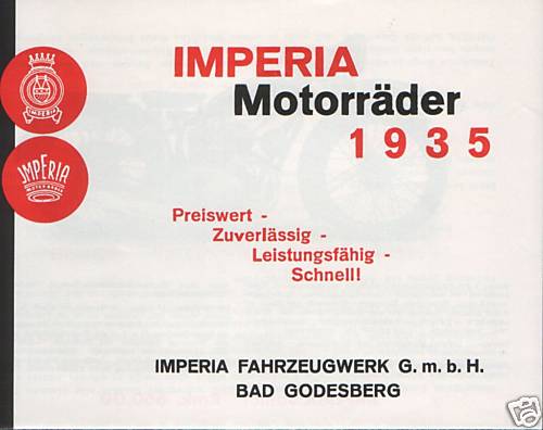Imperia motorräder 1935 - imperia,