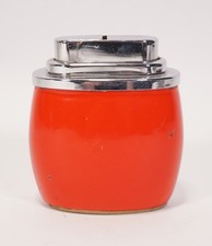 Erhard & Söhne Schwäbsch Gmünd Vintage Mid Century Design Tisch Feuerzeug rot 