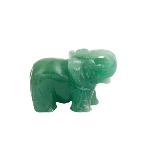 Grüne jade elefantenstatue - jade,