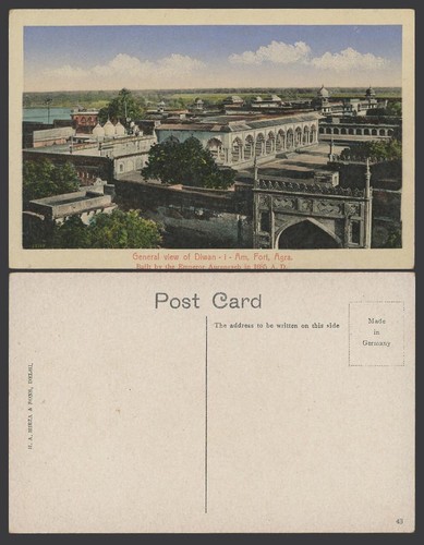 Indien alte farbpostkarte - alte,