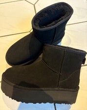 UGG WMNS CLASSIC MINI PLATFORM Leder schwarz 41 AKTUELL NEU