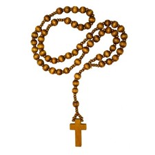 Holz Rosenkranz braun