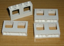 Lego 4 Fenster 61345 weiß ohne Glas 1x4x2 Flugzeug Rahmen doppelt ( A 14 )