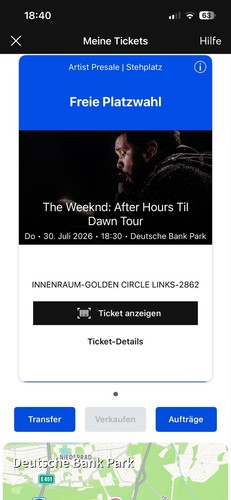 The weeknd ticket golden - the,