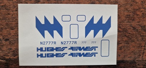 Decal hughes airwest - hughes,