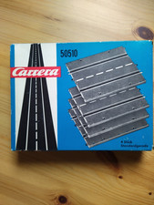 Carrera Autorennbahn Universal Gerade #50510 Vier Stück Vintage 70er