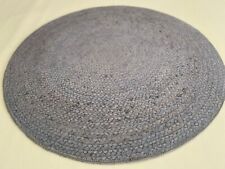 Wohnraum Teppich 100 cm Rund Sisal Optik  Sale Sonderposten E332 Grau