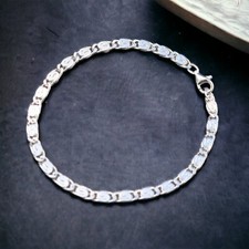 Silberarmband Herren S-Panzerkette Armband Damen Silber 925 massiv  | 4,2 mm