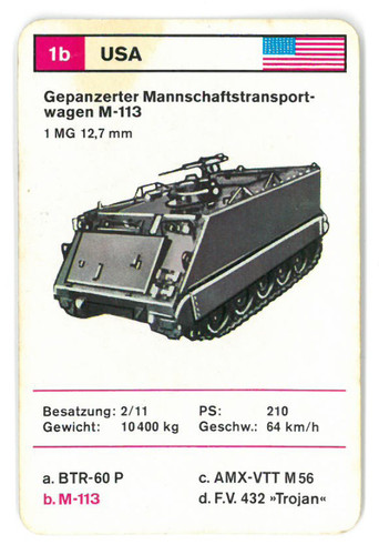 Einzelkarte panzer quartett - /,