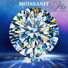 6,5mm 1,0CT Lose Moissanit