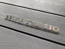 NSU TYP 110 Schriftzug Emblem --- ( 1000 1200 C S SC Prinz ) ---