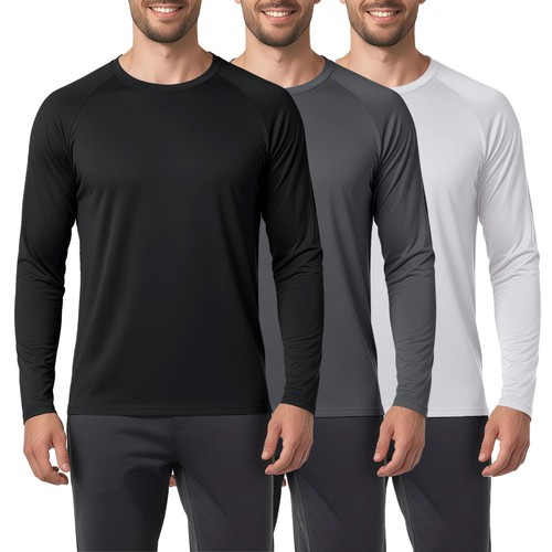 Langarmshirt 3er pack herren - 3er,