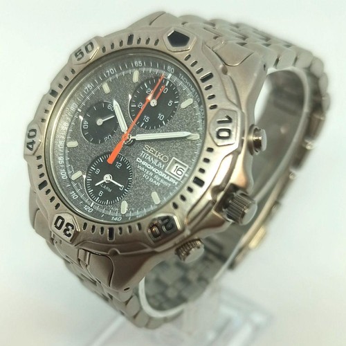 Seiko 7t32 6030 titanium - seiko, 7t32-6030