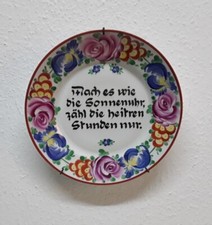 Alter Spruch Teller Wandteller
