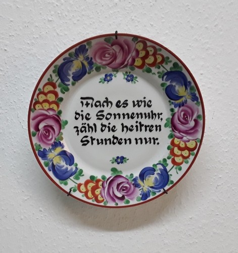Alter spruch teller - alter, wandteller